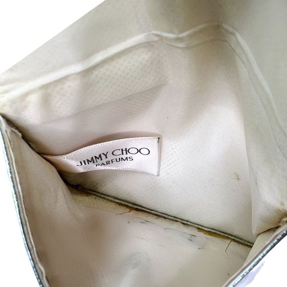 Jimmy Choo Silver Patent Leather Wallet - 5.25”W x 3.25”H x 0.25”D - Picture 5 of 5